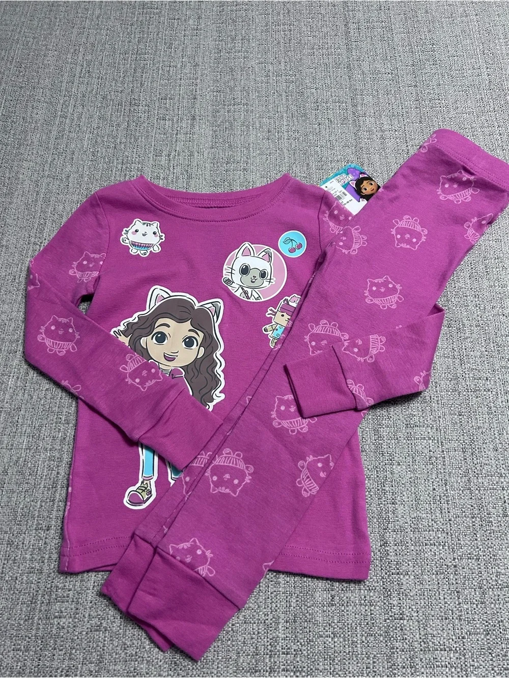 DreamWorks Gabby’s Dollhouse Pink Girls Pajama Set. NWT  (3T)